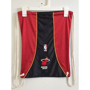 Unisex NBA Miami Heat Drawstring Backpack Red & Black